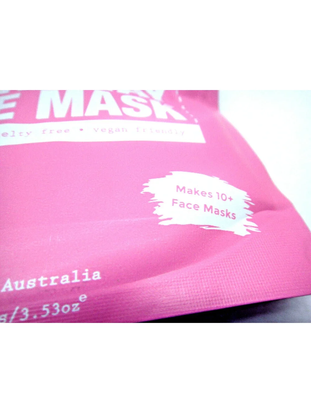 5 Pack Buddy Scrub Pink Clay Face Mask - Makes 10+ each pack = 50+ Masks total